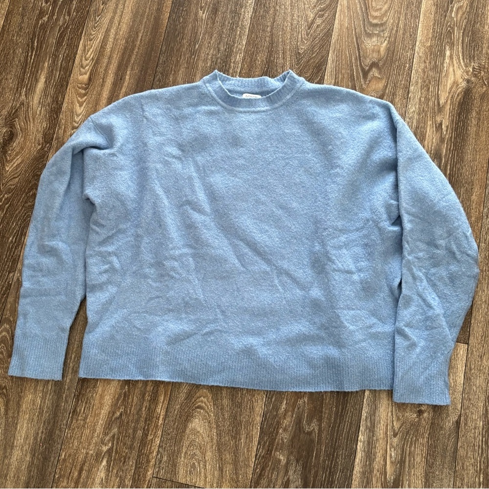 J. Crew Light Blue Crewneck Sweater